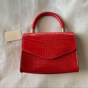 Primark Red Snakeskin Handbag